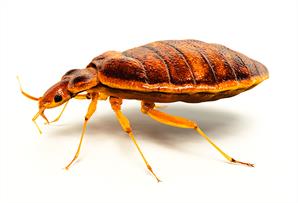Bed bug on a white background